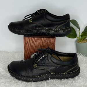 Born Hand Crafted Footwear Black Leather Lace Up Oxford Shoes Women 6.5